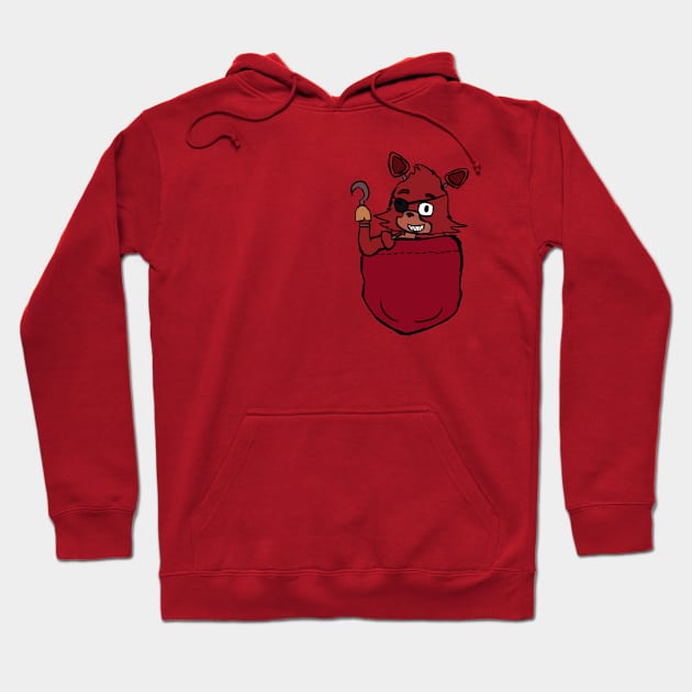 Foxy Pocket - FNAF Pockets Hoodie by oh_shoot_arts